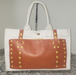 Hammitt Westwood Canvas Cognac Large Tote Bag